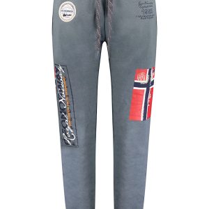 Geographical Norway Joggingbroek Moliere Heren Donkergrijs Met Sluitkoorden