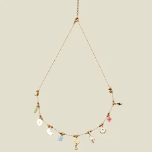Necklace Eleven Charms Gold